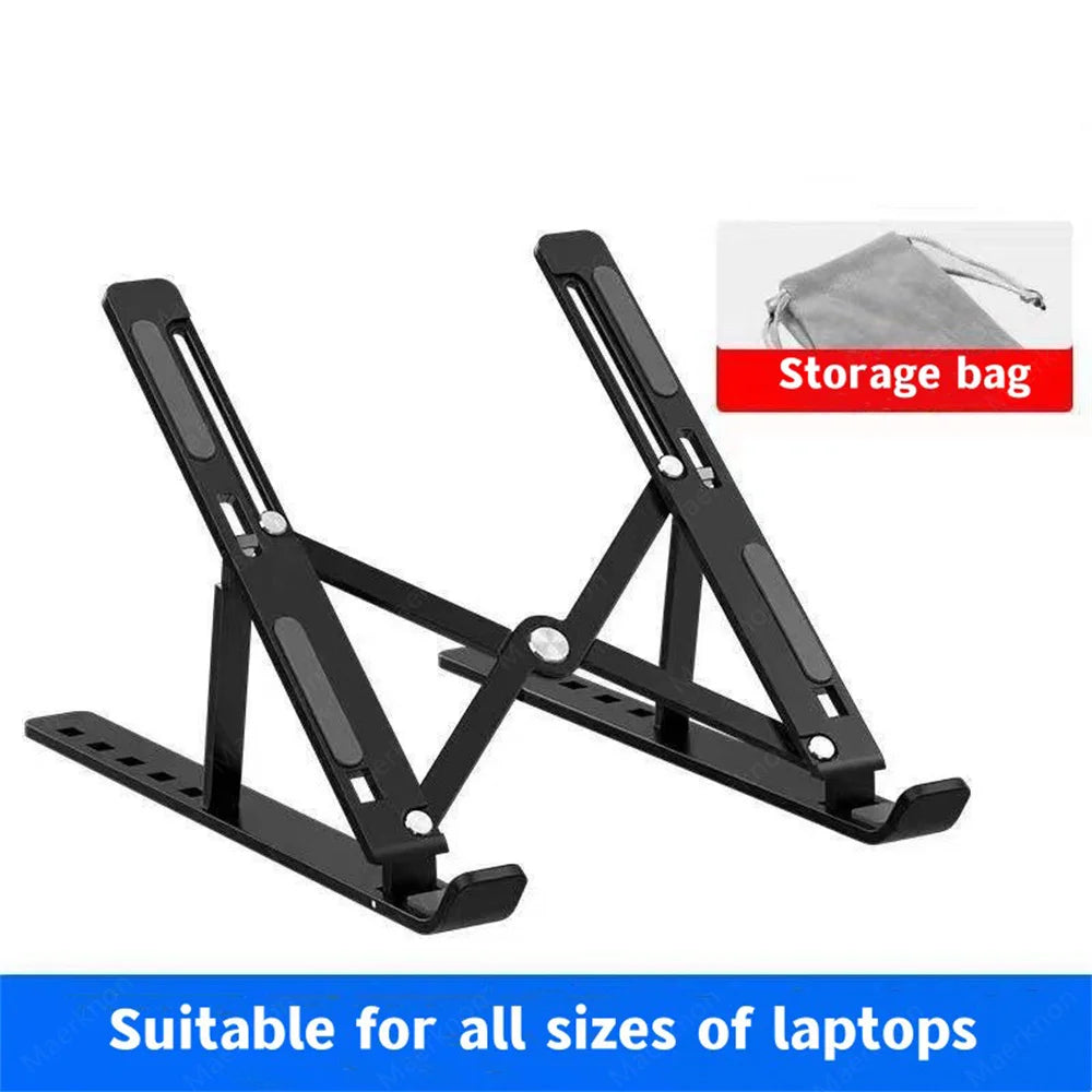 Aluminum Alloy Laptop Holder Adjustable Notebook Stand Lifting Cooling Bracket for Macbook Lenovo Portable Computer Accessories