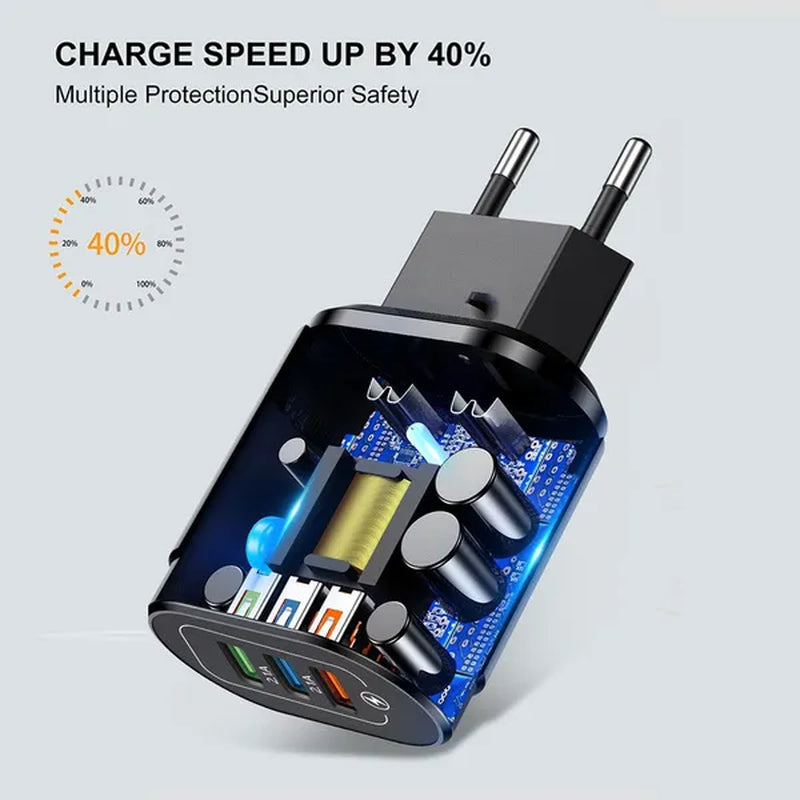 USB Fast Charger Quick Charge Universal Wall Mobile Phone Tablet Chargers for Phone Charging Charger