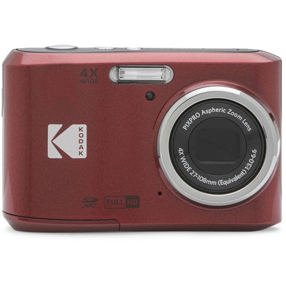 PIXPRO Friendly Zoom FZ45-RD 16MP Digital Camera with 4X Optical Zoom 27Mm Wide Angle and 2.7" LCD Screen (Red)