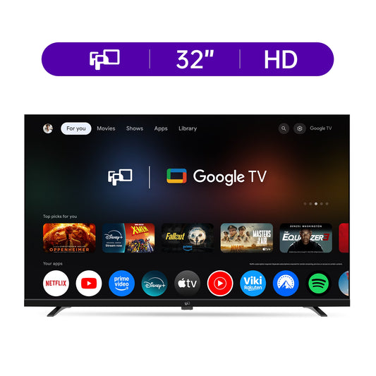 32-Inch HD Smart TV with Google TV - Voice Remote Control, Dolby Atmos, Dolby Audio HDR 10, Ultra-Flat LED Television, P Series CG32-P3