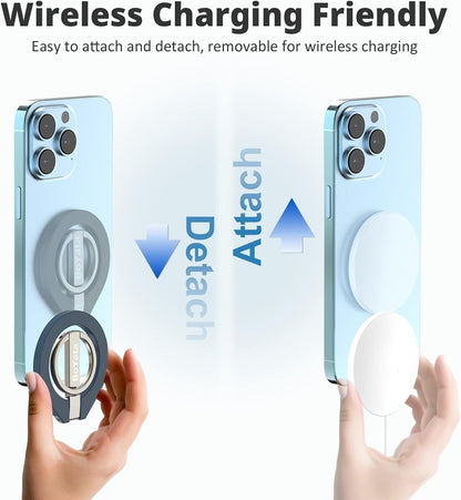 Boyata Magnetic Phone Ring Holder, 360° Rotating Phone Grip for Magsafe