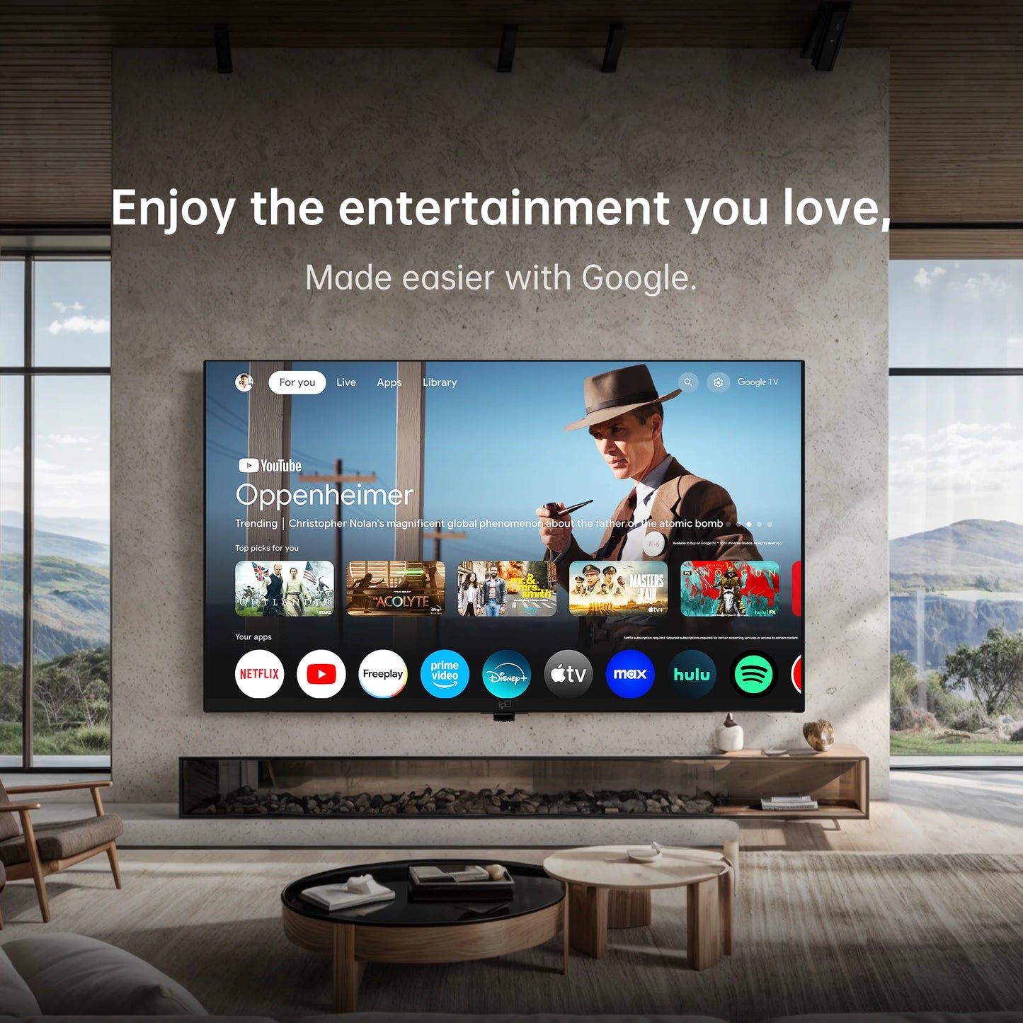 32-Inch HD Smart TV with Google TV - Voice Remote Control, Dolby Atmos, Dolby Audio HDR 10, Ultra-Flat LED Television, P Series CG32-P3