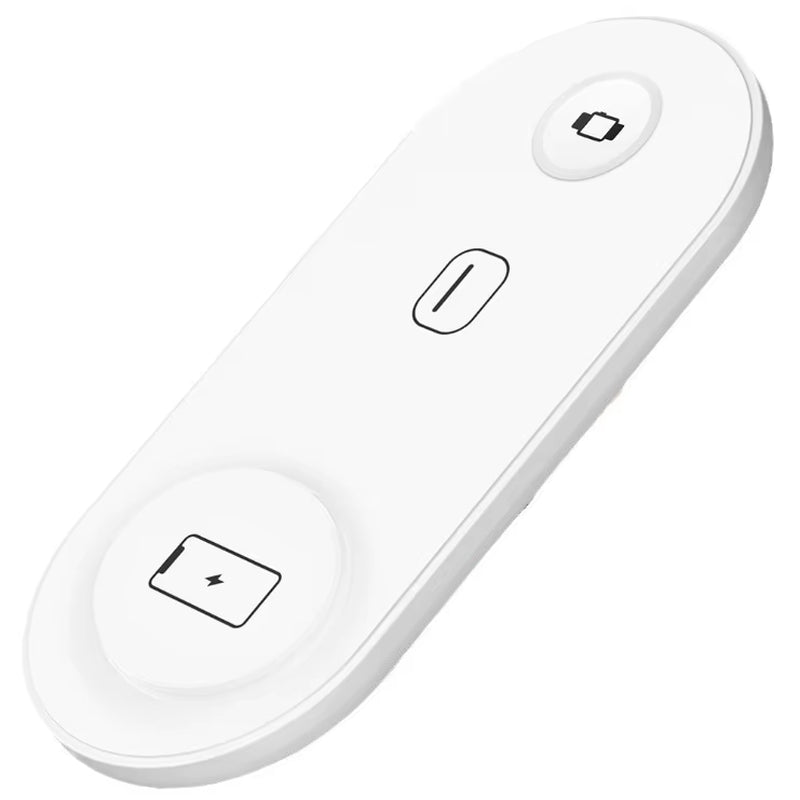 Custom Logo Wholesale 15W 3-In-1 Portable Wireless Phone Chargers Pad Dock Fast Charger