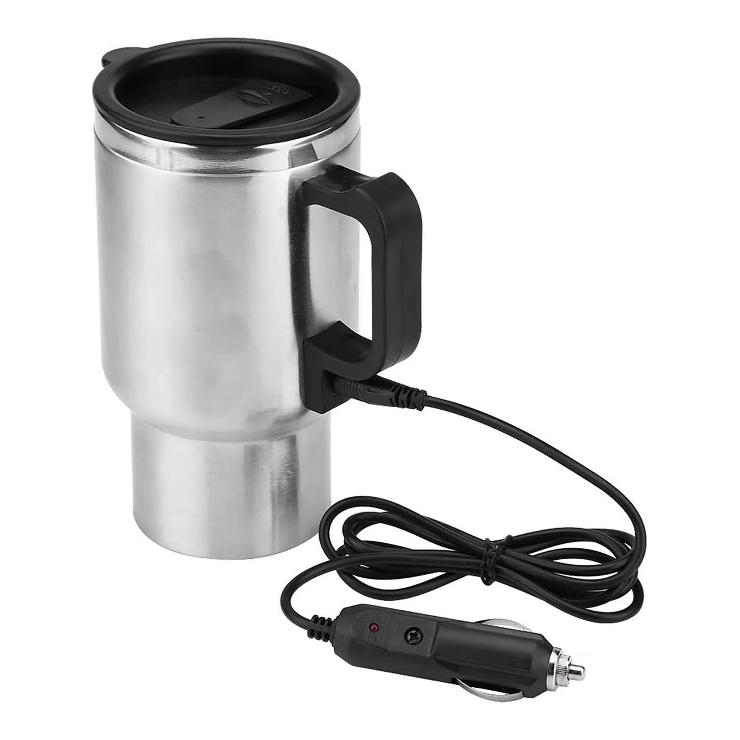 500ML 12V Car Electric Heating Cup USB Heating Cup Water Bottle Drink Mug Heater Traveling Cup with USB Heater Car Gadgets