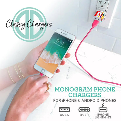 Phone Charger Sets for Iphone & Android | 6 FT 3-In-1 Cable Included MFI Lightning, Type C, and Micro USB | Gift for Any Age and All Occasions (Soccer)