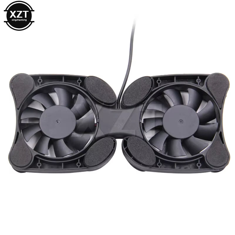 USB Mini Laptop Fan Stand Notebook Foldable Folding Fan Cooler Notebook Cooling Pad Radiator Cooler Master Computer Accessories