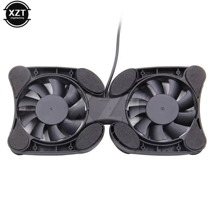USB Mini Laptop Fan Stand Notebook Foldable Folding Fan Cooler Notebook Cooling Pad Radiator Cooler Master Computer Accessories