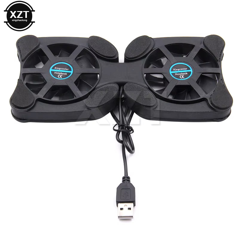 USB Mini Laptop Fan Stand Notebook Foldable Folding Fan Cooler Notebook Cooling Pad Radiator Cooler Master Computer Accessories