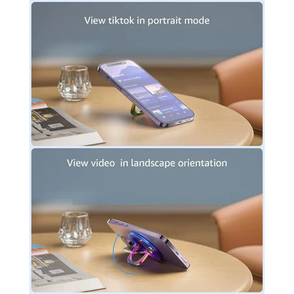 [2025 Newest] SUPERONE for Magsafe Phone Grip Stylish Cool Magnetic Ring Holder with Adjustable Stand Removable Magsafe Accesso