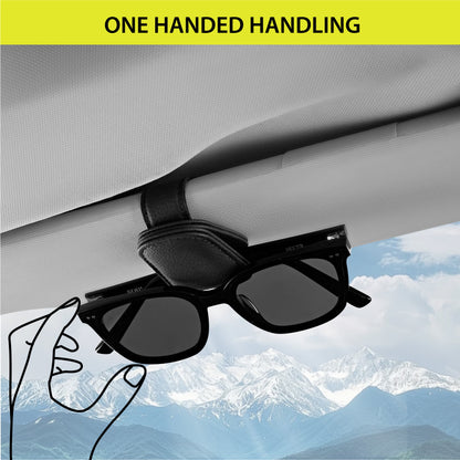 2 Piece Pack Premium Visor Sunglasses Holder - Universal Fit 24OR21