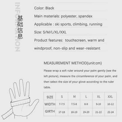 Winter Waterproof Men'S Gloves Touchscreen Windproof Sports Fishing Driving Motorcycle Ski Non-Slip Warm Cycling Women Gloves