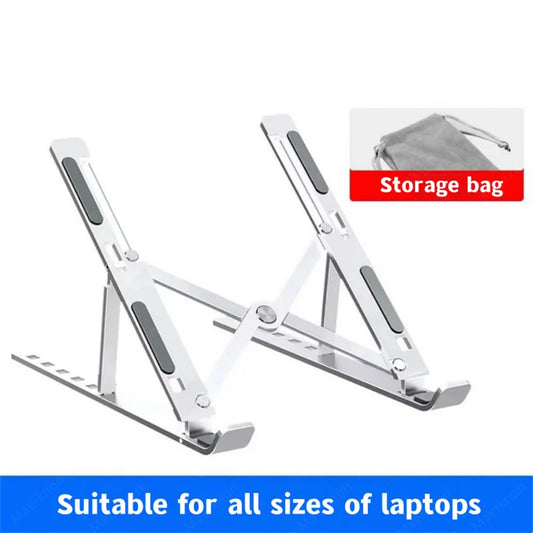 Aluminum Alloy Laptop Holder Adjustable Notebook Stand Lifting Cooling Bracket for Macbook Lenovo Portable Computer Accessories