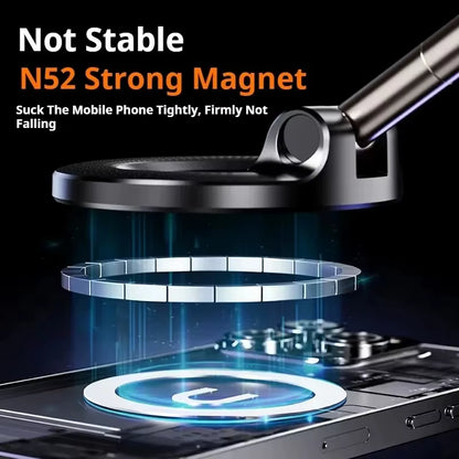 For Magsafe Car Phone Holder Suction Cup Vacuum Magnetic Phone Hholder 360° Rotatable Foldable Phone Holder Phone Accessories