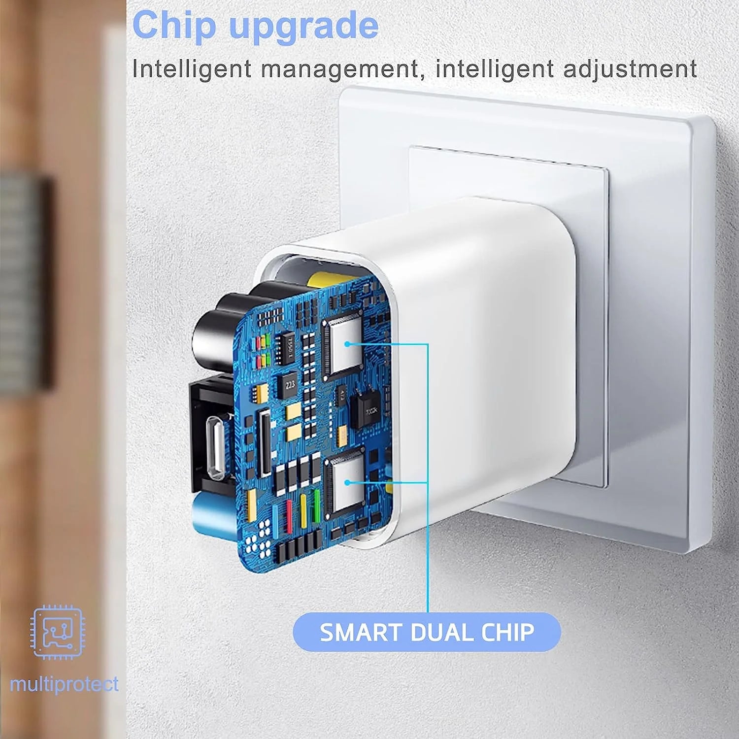 2Pack 20W Type C Charger Block with 6Ft USB C to L Cable, PD Fast Charger Compatible with Iphone, Ipad, Ipod