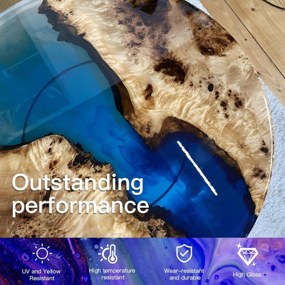 Epoxy Resin Crystal Clear Epoxy Resin Kit No Yellowing No Bubble 17 OZ