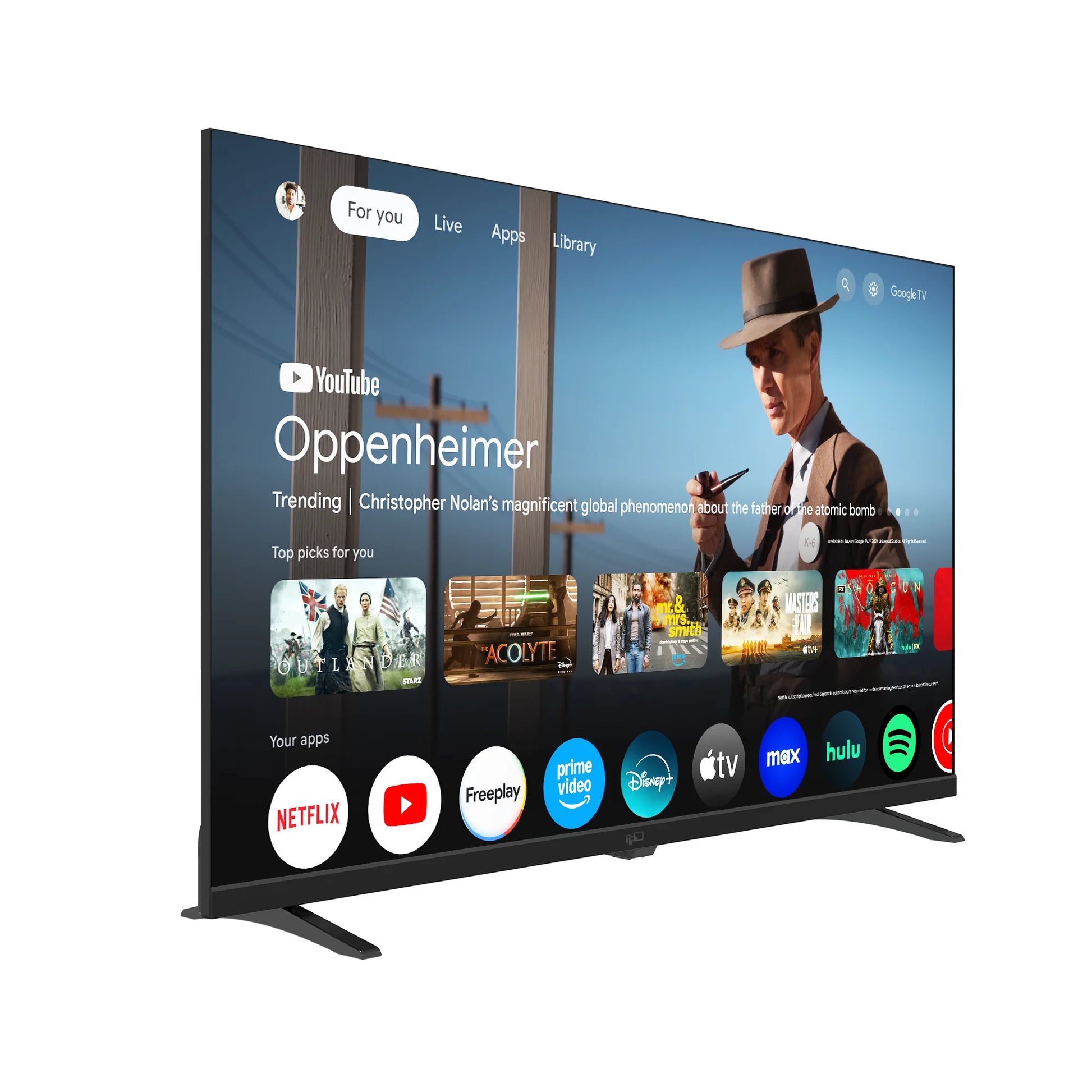 32-Inch HD Smart TV with Google TV - Voice Remote Control, Dolby Atmos, Dolby Audio HDR 10, Ultra-Flat LED Television, P Series CG32-P3