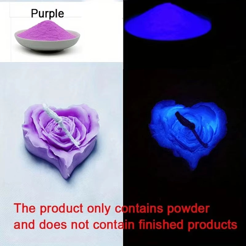 1Bag Bright Luminous Powder Paint Epoxy Resin Pigment Glow in the Dark Fluorescent Powder DIY Jewelry Making Filler