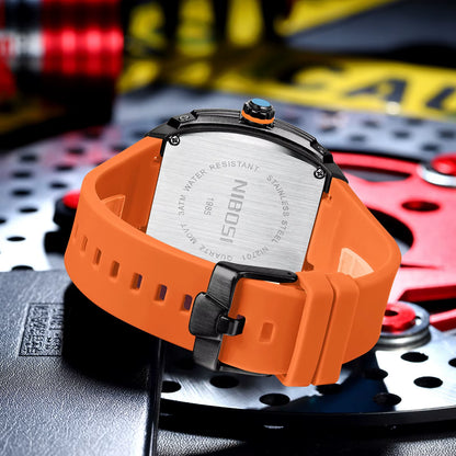 Colorful Fashion Cool Big Dial Watch Luminous Waterproof Sport Analog Quartz Business Mens Watches Silicon Strap Dress Watch