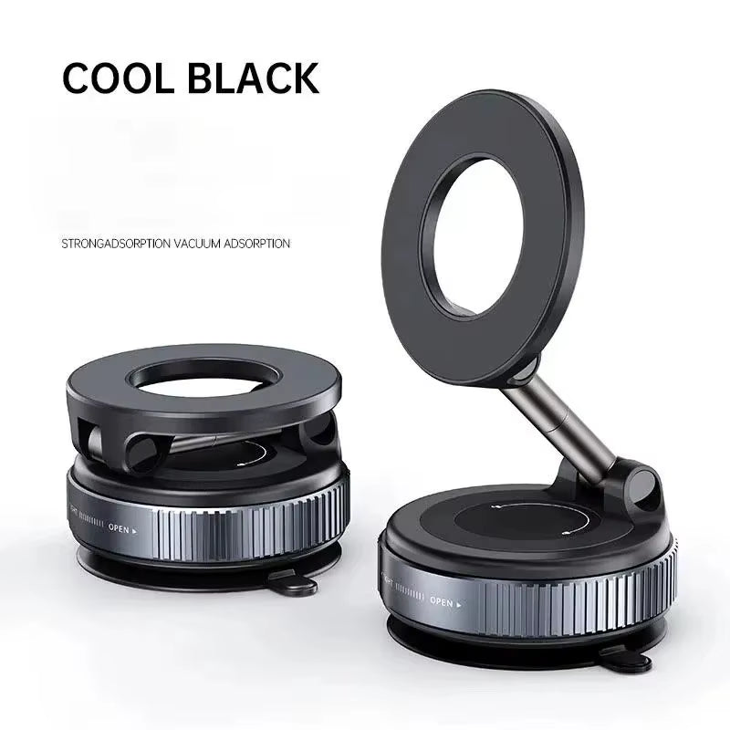 For Magsafe Car Phone Holder Suction Cup Vacuum Magnetic Phone Hholder 360° Rotatable Foldable Phone Holder Phone Accessories