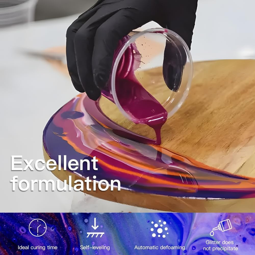 Epoxy Resin Crystal Clear Epoxy Resin Kit No Yellowing No Bubble 17 OZ