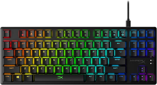 Alloy Origins Core - Tenkeyless Mechanical Gaming Keyboard, Software Controlled Light & Macro Customization, Compact Form Factor, RGB LED Backlit, Linear  Red Switch,Black