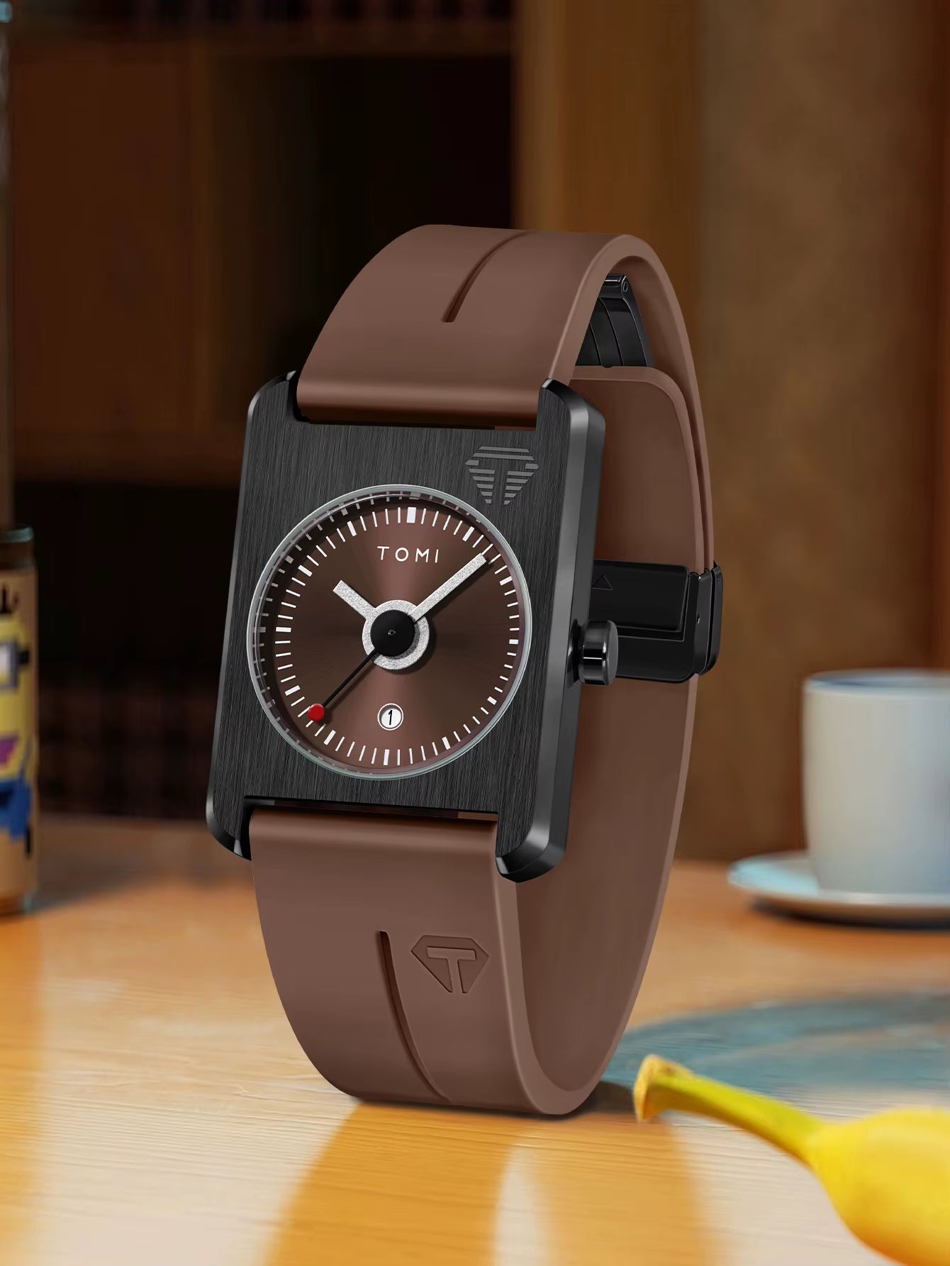 Men'S Fashion Watches Quartz Watches Square Small Dial Wrist Watches Magnetic Buckle Watches Simple Leisure Watches