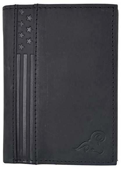 RFID Blocking Bifold USA Wallet for Men Leather Extra Capacity Mens Bifold Wallet W/ Vertical Design