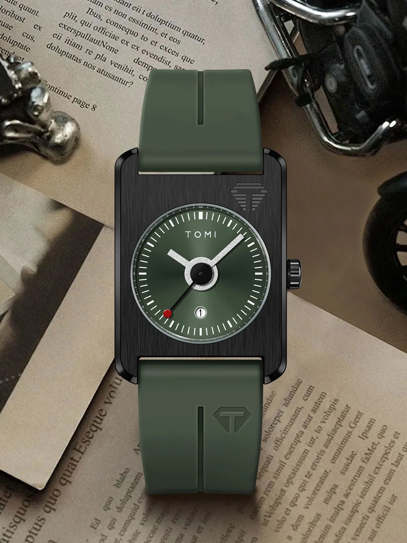 Men'S Fashion Watches Quartz Watches Square Small Dial Wrist Watches Magnetic Buckle Watches Simple Leisure Watches