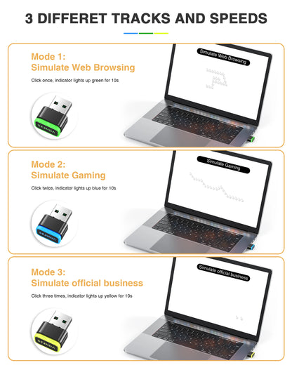 Undetectable Mouse Mover Keeps Computer Awake Simulate Mouse USB Mouse Jiggler  Computer Accessories