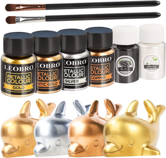 LEOBRO Epoxy Resin Color Pigment, Metallic Pigment Powder, Mica Powder for Epoxy