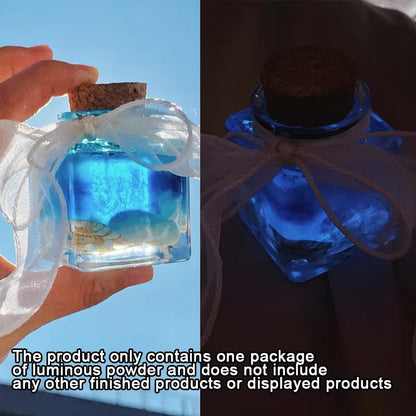 1Bag Bright Luminous Powder Paint Epoxy Resin Pigment Glow in the Dark Fluorescent Powder DIY Jewelry Making Filler