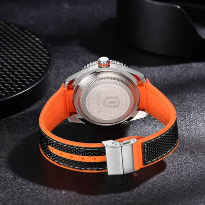 Brand New Fashion Quartz Watch Men Sports Silicone Strap Waterproof Luminous Calendar Mens Watches Relogio Masculino