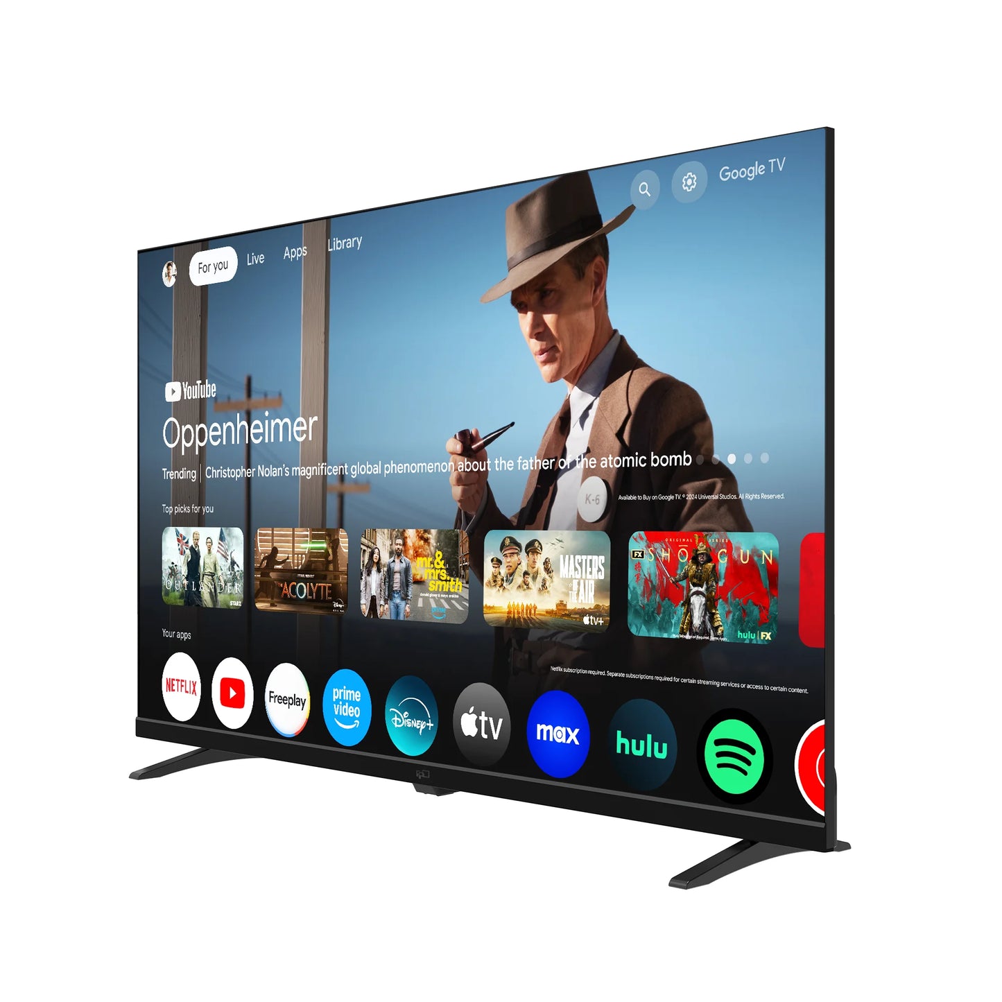 32-Inch HD Smart TV with Google TV - Voice Remote Control, Dolby Atmos, Dolby Audio HDR 10, Ultra-Flat LED Television, P Series CG32-P3