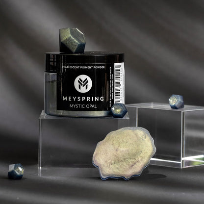 Mystic Opal - Two Tone Green Mica Powder for Resin Art - Pigment Powder for Dyes - Color Shifting Dye - Resin Art Pigment Set - 50G