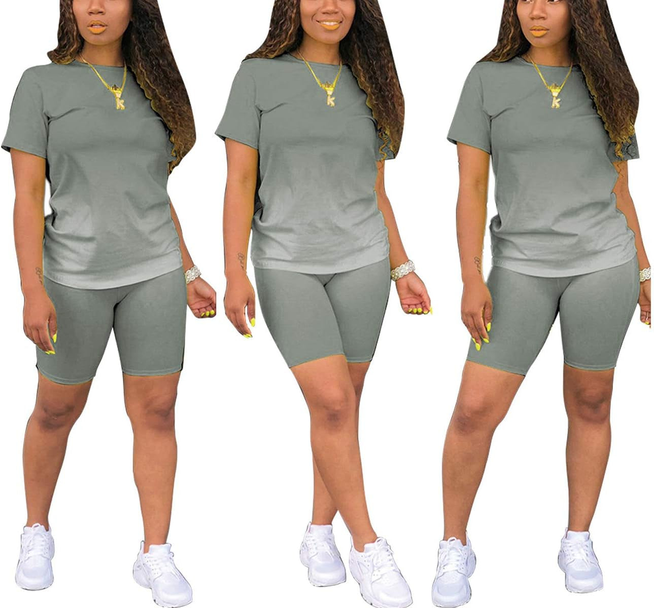 Jogger Outfit for Women 2 Piece Outfits Tracksuit Sweatsuits and Sweatpants Sports Sets Gradients