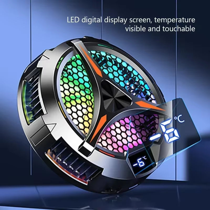 Gaming Mute Fan Phone Magnetic Cooler for Ipad Iphone PUBG Gamer Tablet & Aluminum Laptop Tablet Stand Radiator Peltier Cooler