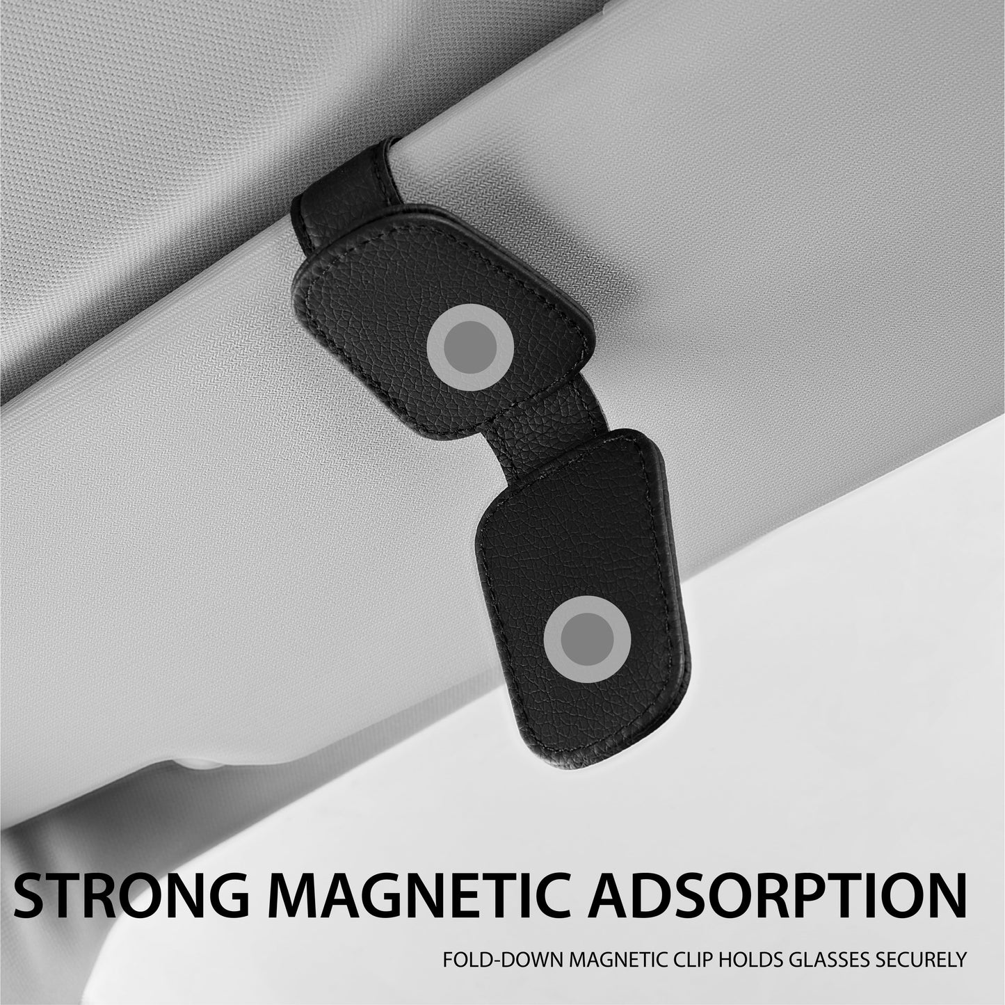 2 Piece Pack Premium Visor Sunglasses Holder - Universal Fit 24OR21
