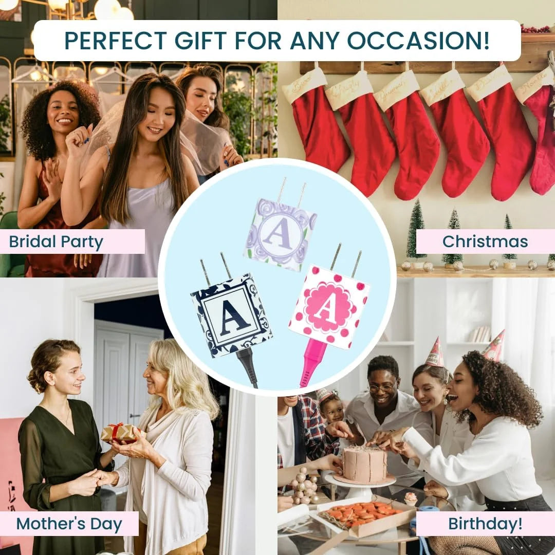 Phone Charger Sets for Iphone & Android | 6 FT 3-In-1 Cable Included MFI Lightning, Type C, and Micro USB | Gift for Any Age and All Occasions (Soccer)