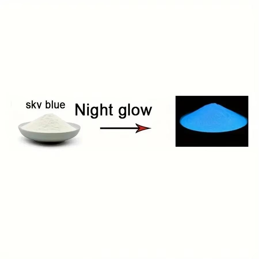 1Bag Bright Luminous Powder Paint Epoxy Resin Pigment Glow in the Dark Fluorescent Powder DIY Jewelry Making Filler