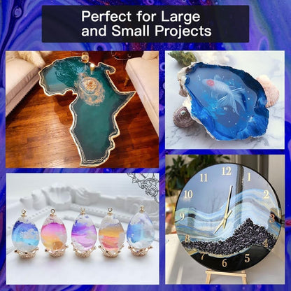 Epoxy Resin Crystal Clear Epoxy Resin Kit No Yellowing No Bubble 17 OZ
