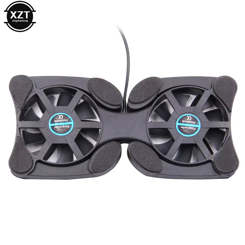 USB Mini Laptop Fan Stand Notebook Foldable Folding Fan Cooler Notebook Cooling Pad Radiator Cooler Master Computer Accessories