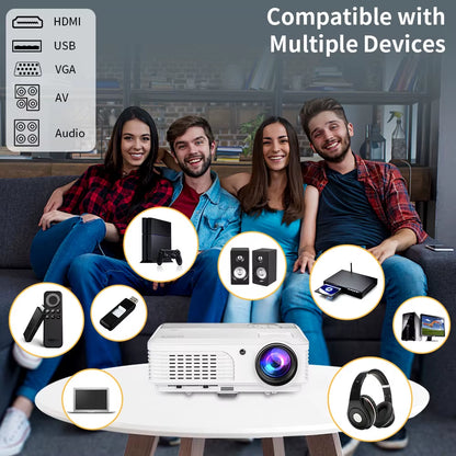 4K 10000 Lumens Android Beamer Projector Outdoors Full HD 1080P 8K Video Dolby Audio Home Theater Wifi Portable Proyector